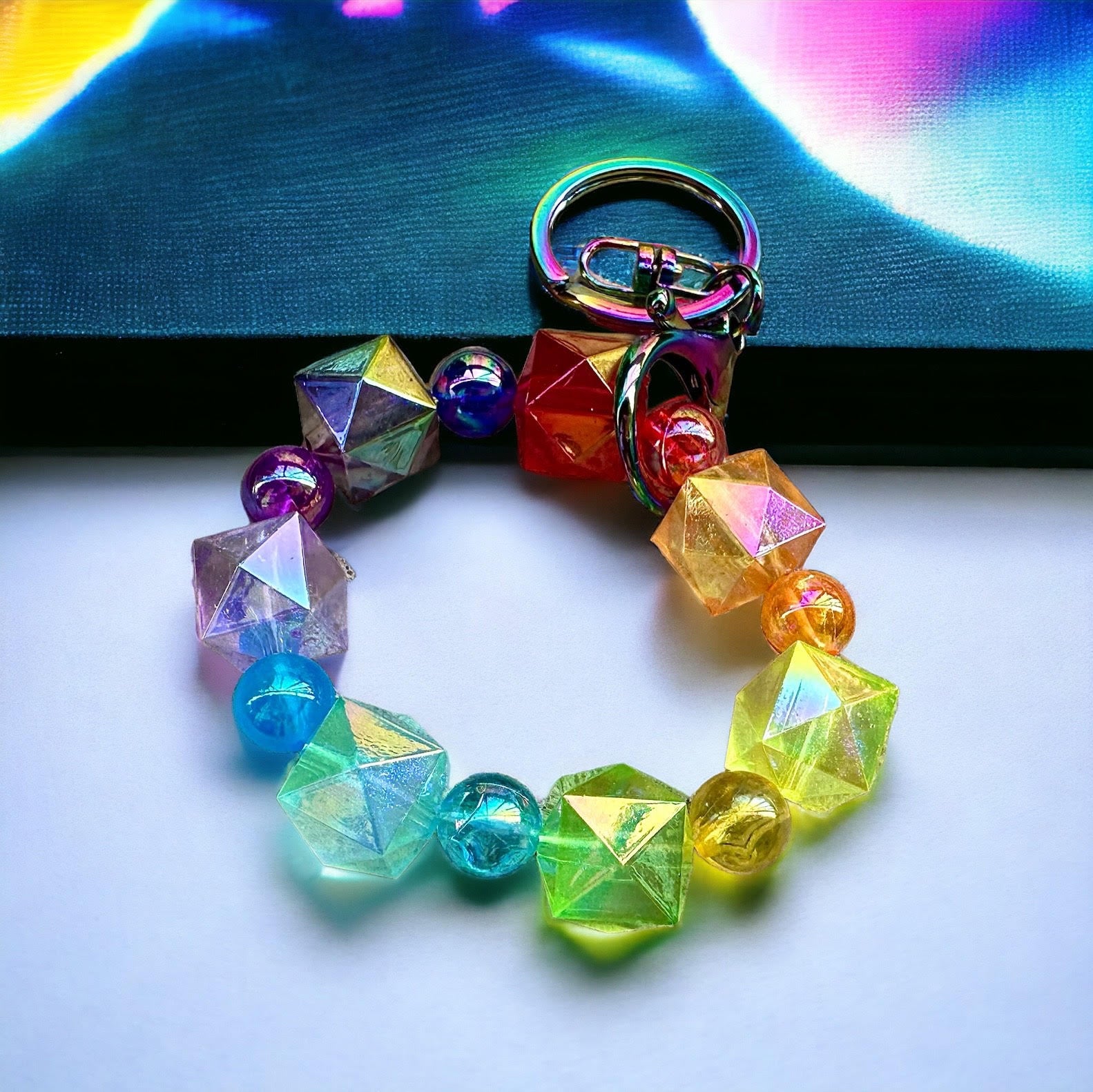 Rainbow Punch Bracelet Keychain | Shimmer and Shine Accessories